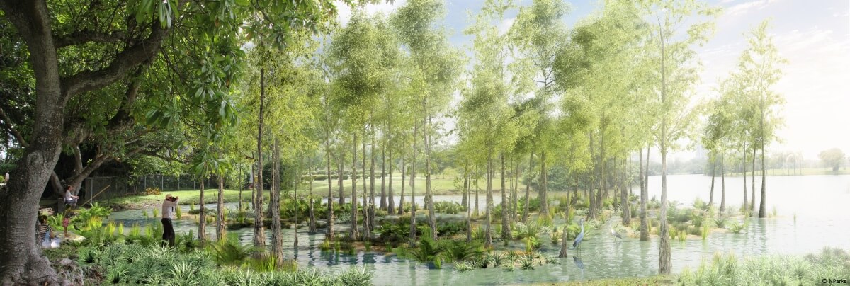 Artist's impression of Jurong Lake Gardens © National Parks Board