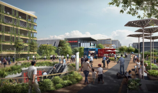 Artist's impression of sky corridor © JTC Corporation